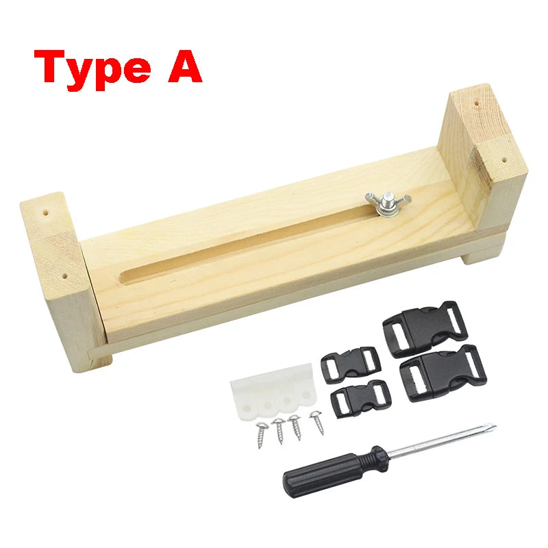 Wood Paracord Jig Adjustable Length Paracord Jig Bracelet Maker DIY Hand Knitting Bracelets Necklaces