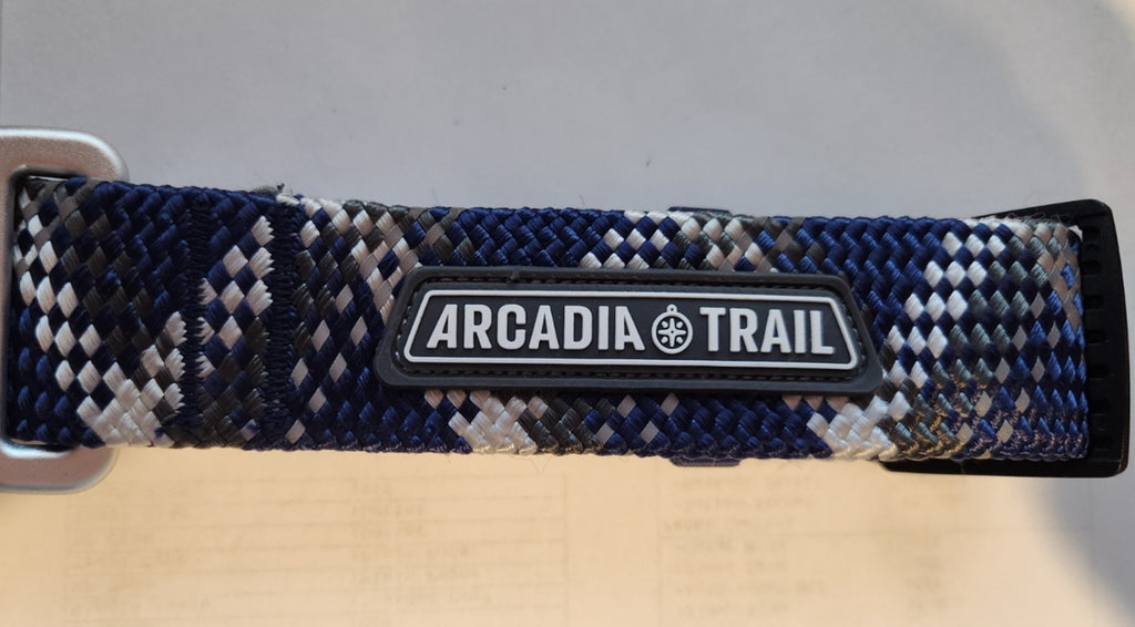 Arcadia Trail Rope Paracord Dog Collar X-Large-Fits Neck 18-28 Inches-Dark Navy