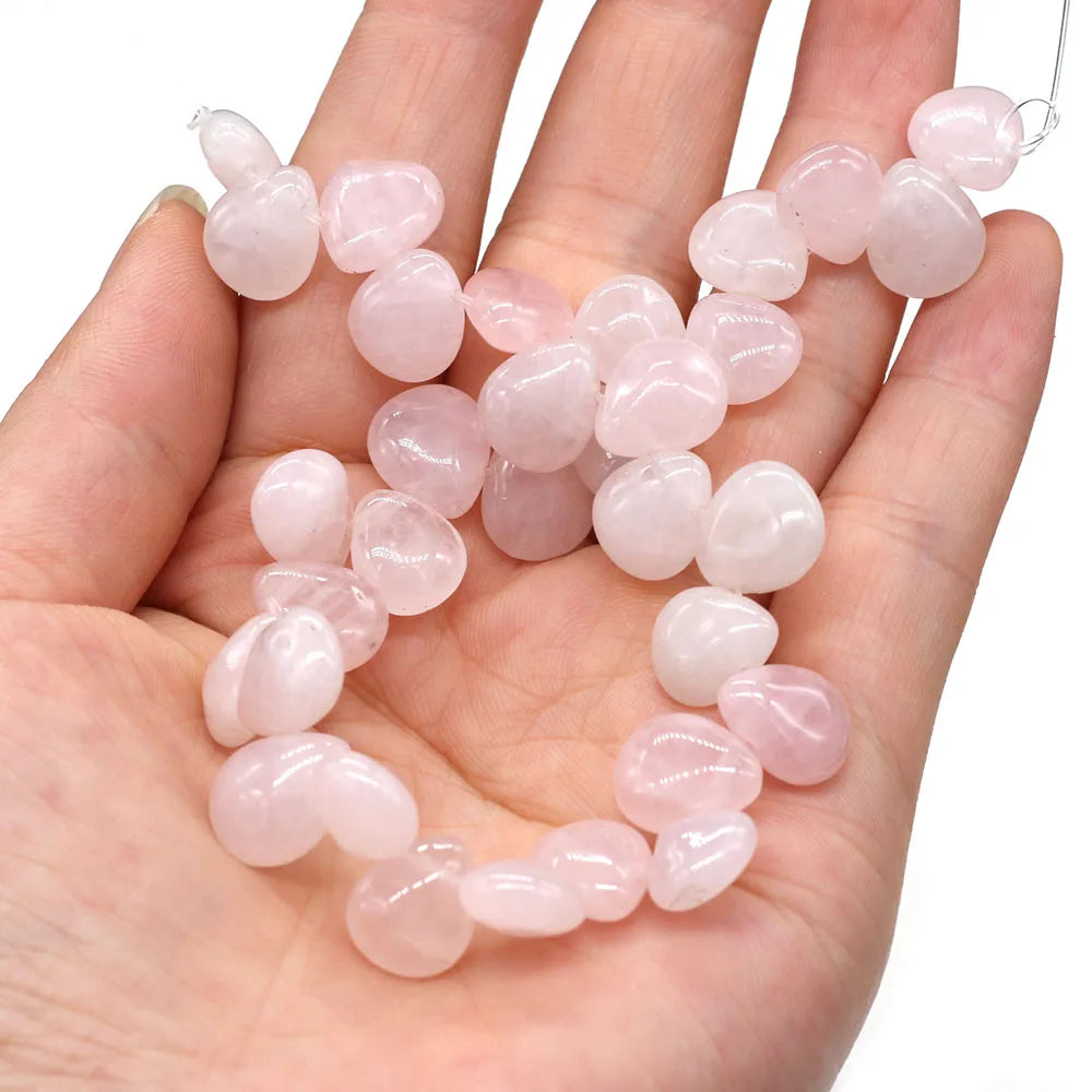 100% Natural Stone Bead Drop Shape India Agates/Quartzs Bead for Fine Jewelry Accessories Making Women Bracelet Necklace
