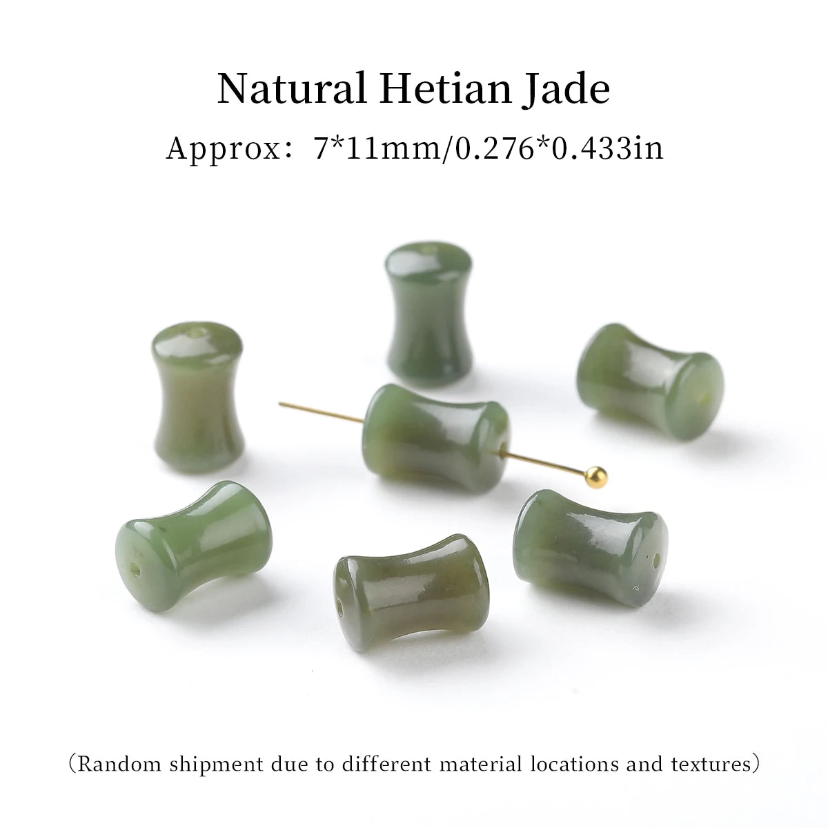 1Pc Natural Stone Hetian Jade Carved Bead Pixiu Buddha Bead Supplies for Jewelry Making DIY Bracelet Necklace Accessories
