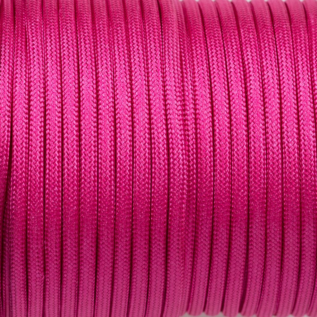 550 Lb - Paracord Parachute Rope Great for Outdoors Camping, Storage Kayak Utility – 100 Feet - Neon Pink