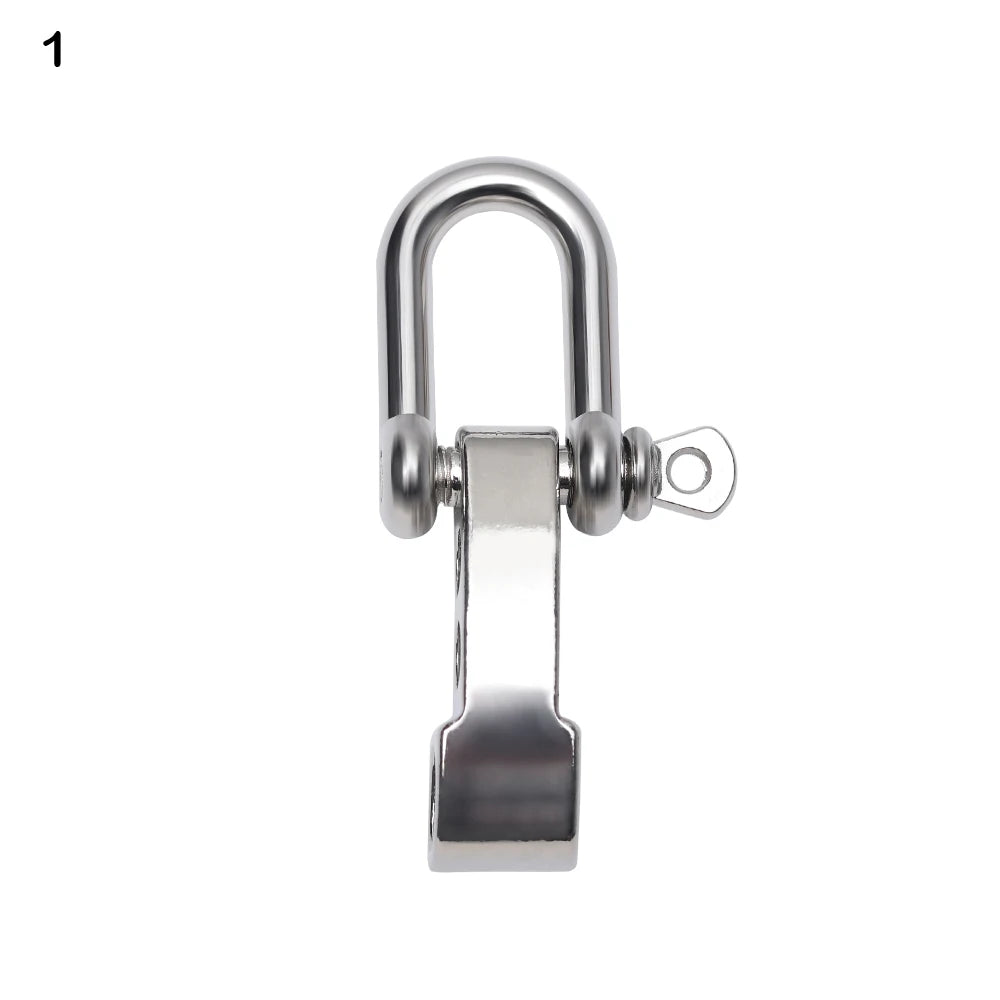1 PC Black U Anchor Shackle Screw Pin Paracord Bracelet Buckle Paracord Bracelet Accessories Outdoor Tool Survival Rope Fittings