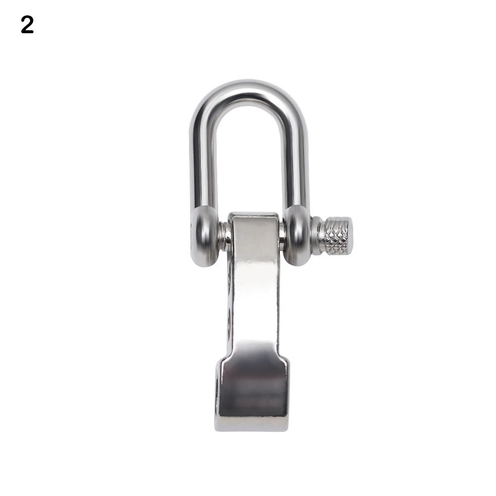 1 PC Black U Anchor Shackle Screw Pin Paracord Bracelet Buckle Paracord Bracelet Accessories Outdoor Tool Survival Rope Fittings