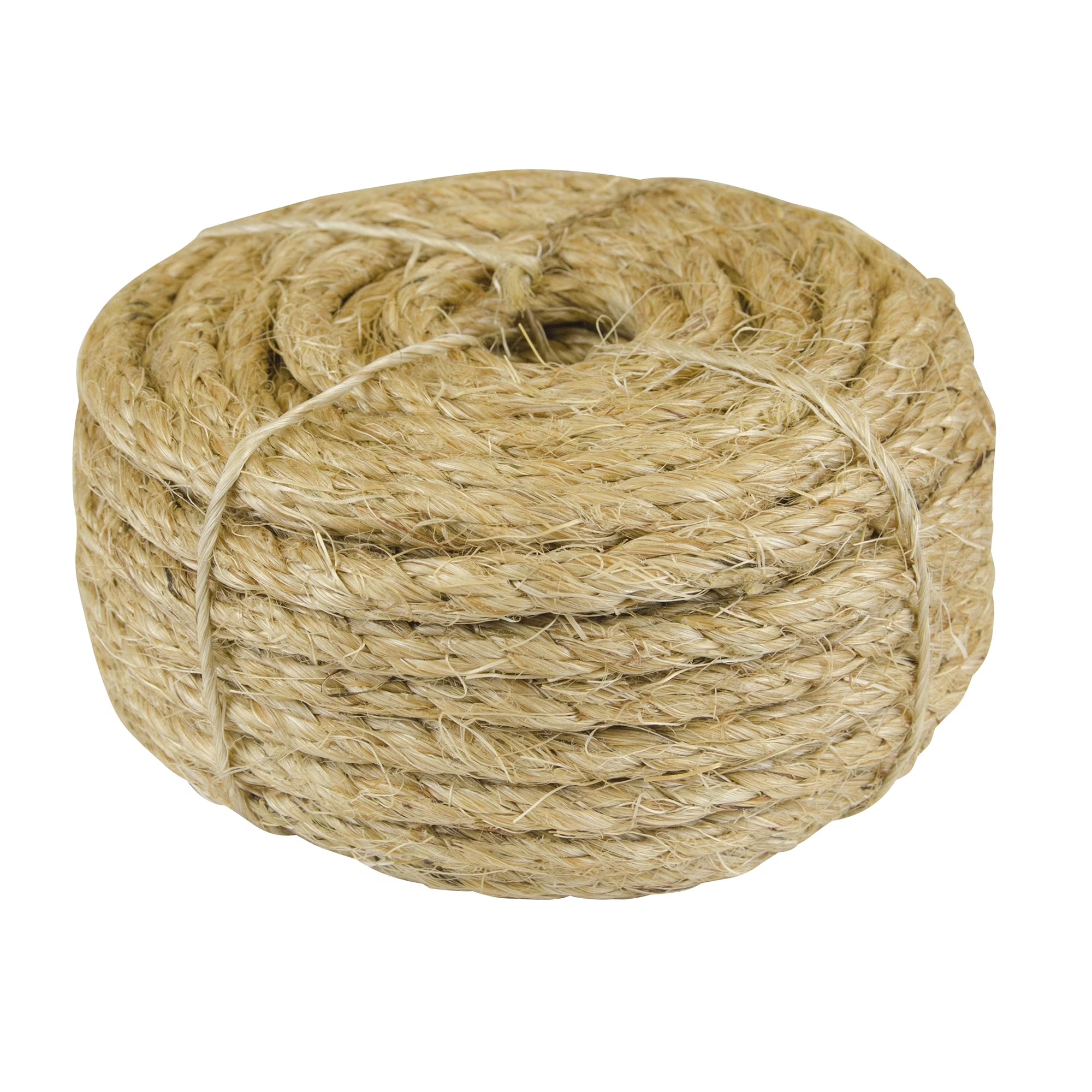 8025L-4HT Sisal Rope, 3/8" X 50', Natural Fiber, Twisted, for Outdoor/Garden Use