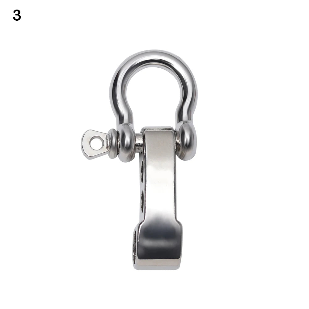 1 PC Black U Anchor Shackle Screw Pin Paracord Bracelet Buckle Paracord Bracelet Accessories Outdoor Tool Survival Rope Fittings