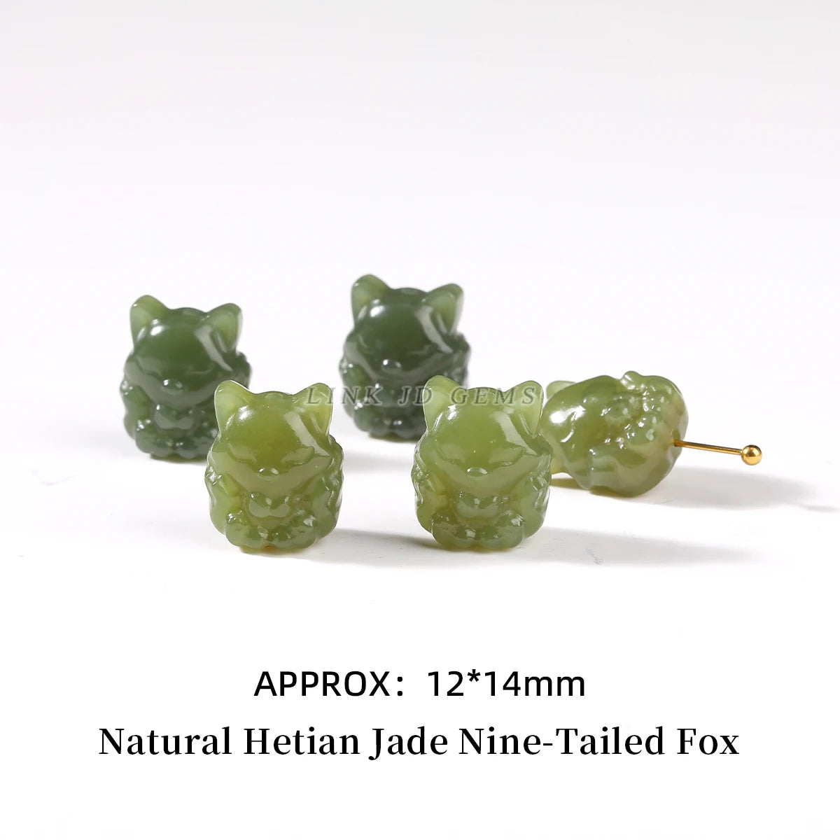 1Pc Natural Stone Hetian Jade Carved Bead Pixiu Buddha Bead Supplies for Jewelry Making DIY Bracelet Necklace Accessories