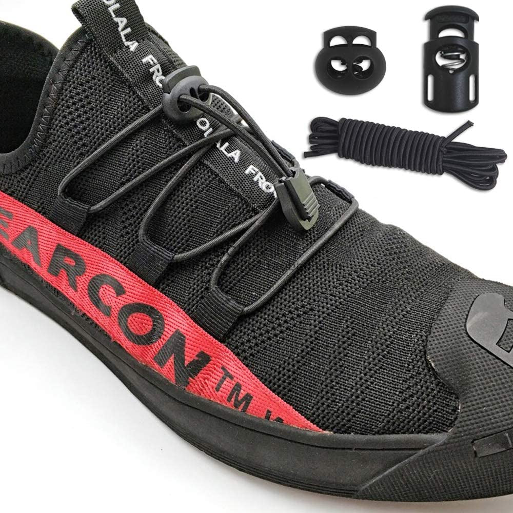 20 PCS Plastic Cord Locks & Elastic Bungee Nylon Shock Cord 5/32" 50 Ft Lengths,