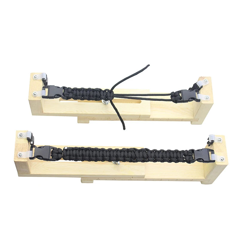 Wood Paracord Jig Adjustable Length Paracord Jig Bracelet Maker DIY Hand Knitting Bracelets Necklaces