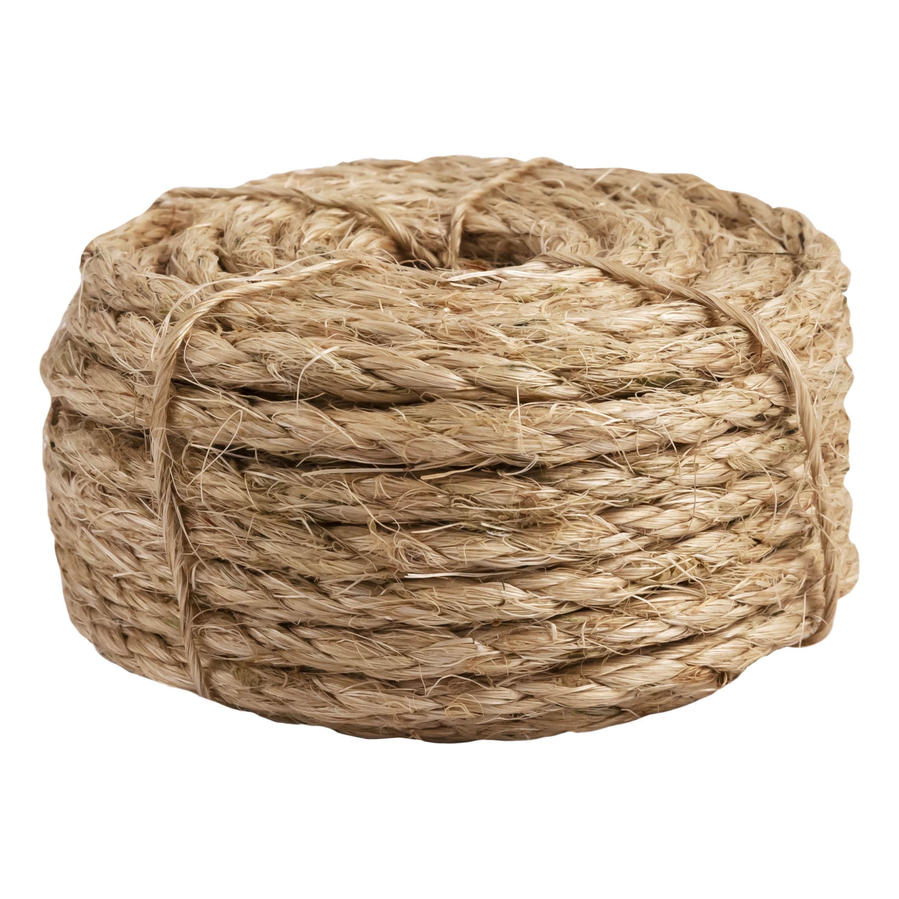 8025L-4HT Sisal Rope, 3/8" X 50', Natural Fiber, Twisted, for Outdoor/Garden Use