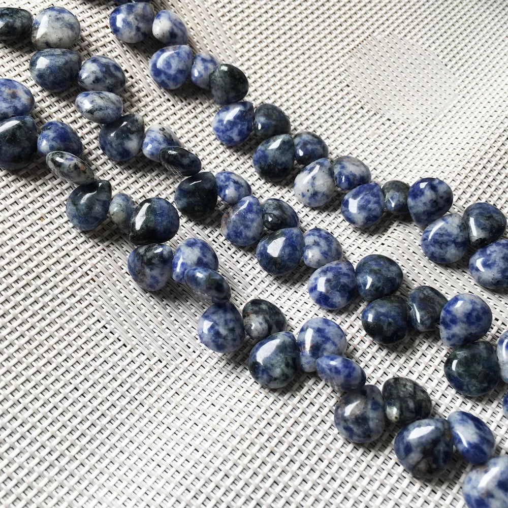 100% Natural Stone Bead Drop Shape India Agates/Quartzs Bead for Fine Jewelry Accessories Making Women Bracelet Necklace