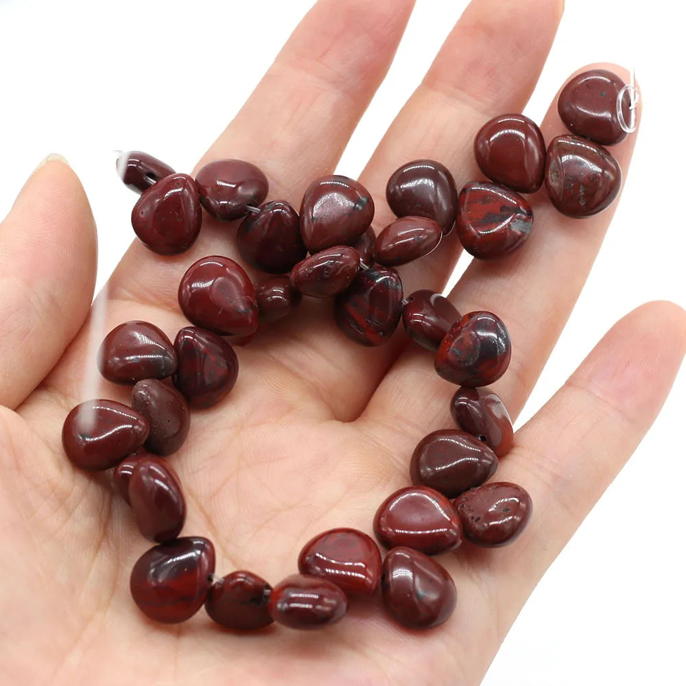 100% Natural Stone Bead Drop Shape India Agates/Quartzs Bead for Fine Jewelry Accessories Making Women Bracelet Necklace