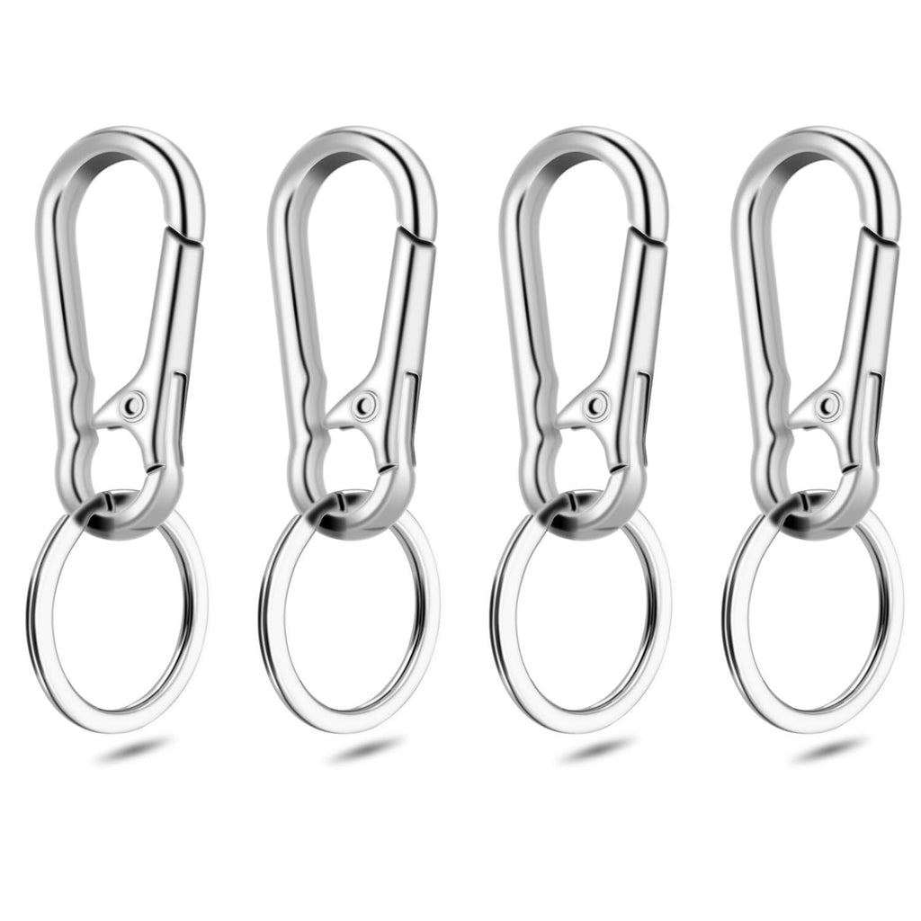 4 Pieces Keychain Key Clip Key Holder Security Metal Key Clip for Belt Belt Clip
