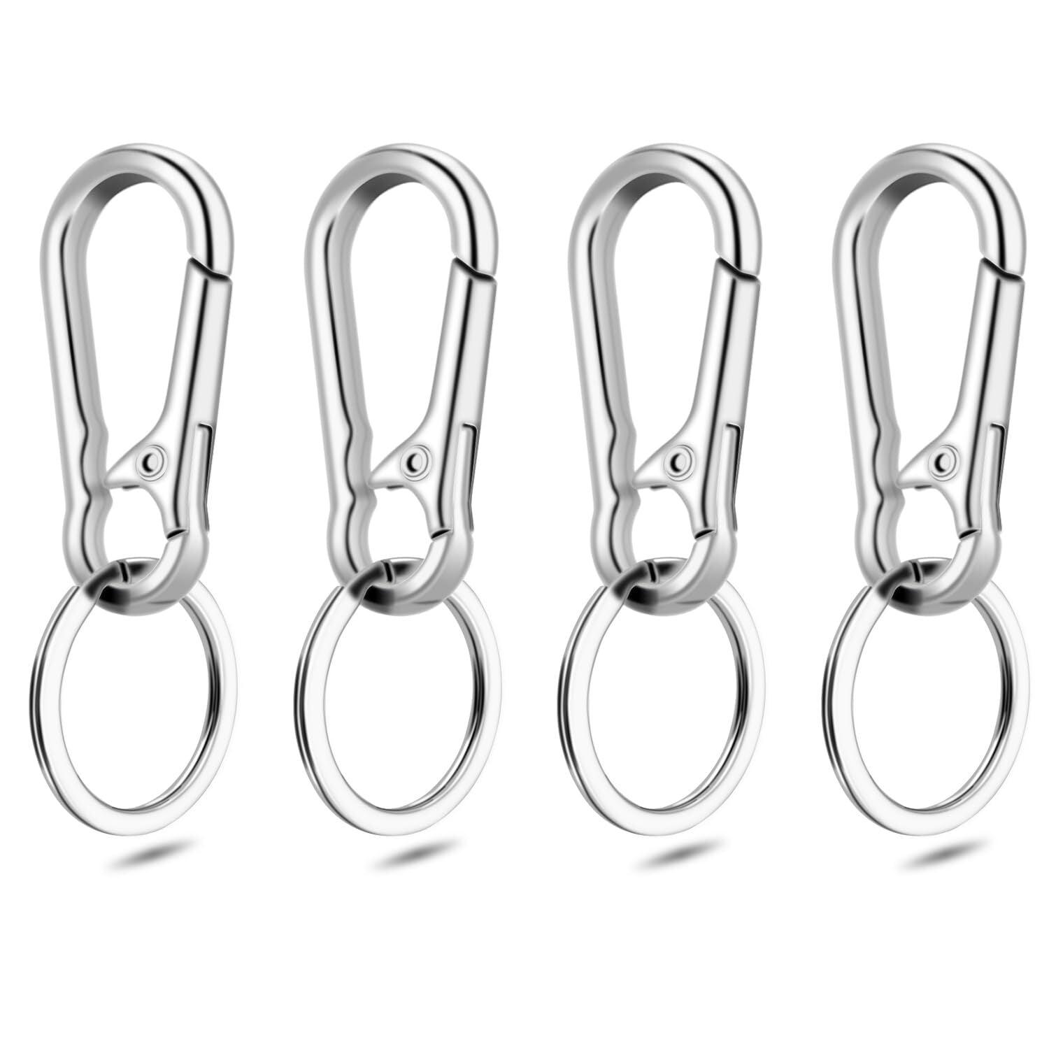 4 Pieces Keychain Key Clip Key Holder Security Metal Key Clip for Belt Belt Clip