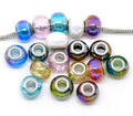 Ten "Iridescent Beautiful Murano Glass" Beads