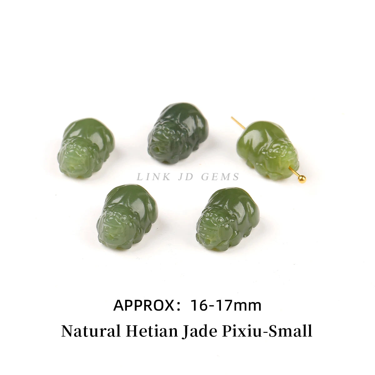 1Pc Natural Stone Hetian Jade Carved Bead Pixiu Buddha Bead Supplies for Jewelry Making DIY Bracelet Necklace Accessories