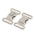 2 Pieces Side Release Buckle Stainless Steel for Paracord Bracelet Dog Collar Bag Strap Clasp