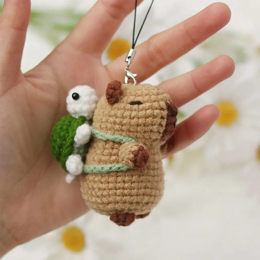 Capybara Crochet Kit, Cute Animal Crochet Kit Set, Christmas Gift, Crochet Kit for Beginners, Crochet Kit for Craft Lovers,