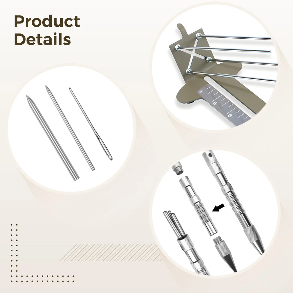 Paracord Bracelet Making Kit, Metal Jig Bracelet Maker with Adjustable Width, Paracord Jig Weaving Tools Accessories, Marlinspike Needles Buckles Ropes DIY Set, Paracord Bracelet Making Supplies
