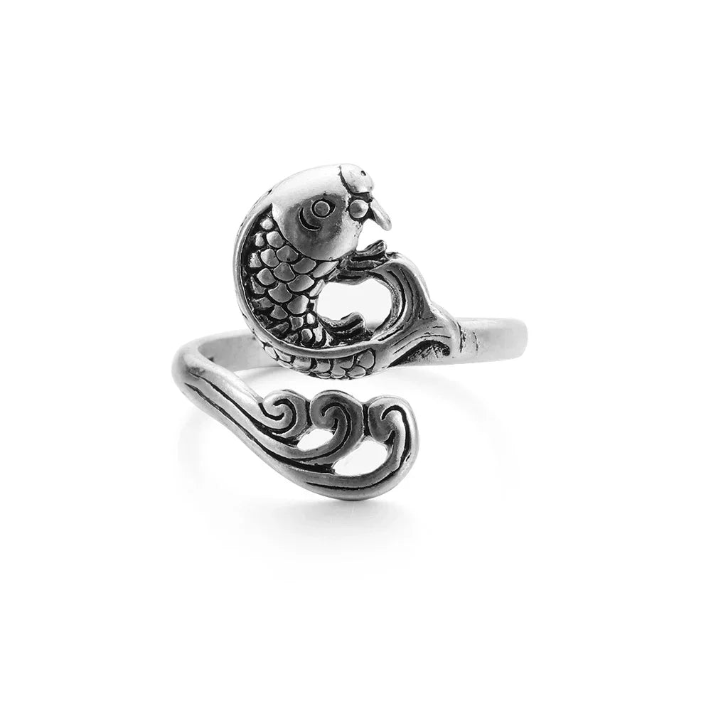 1Pc DIY Multi Style Ring Knitting Loop Crochet Tool Fish Knitting Ring Finger Wear Thimble Yarn Adjustable Open Fingering Tools