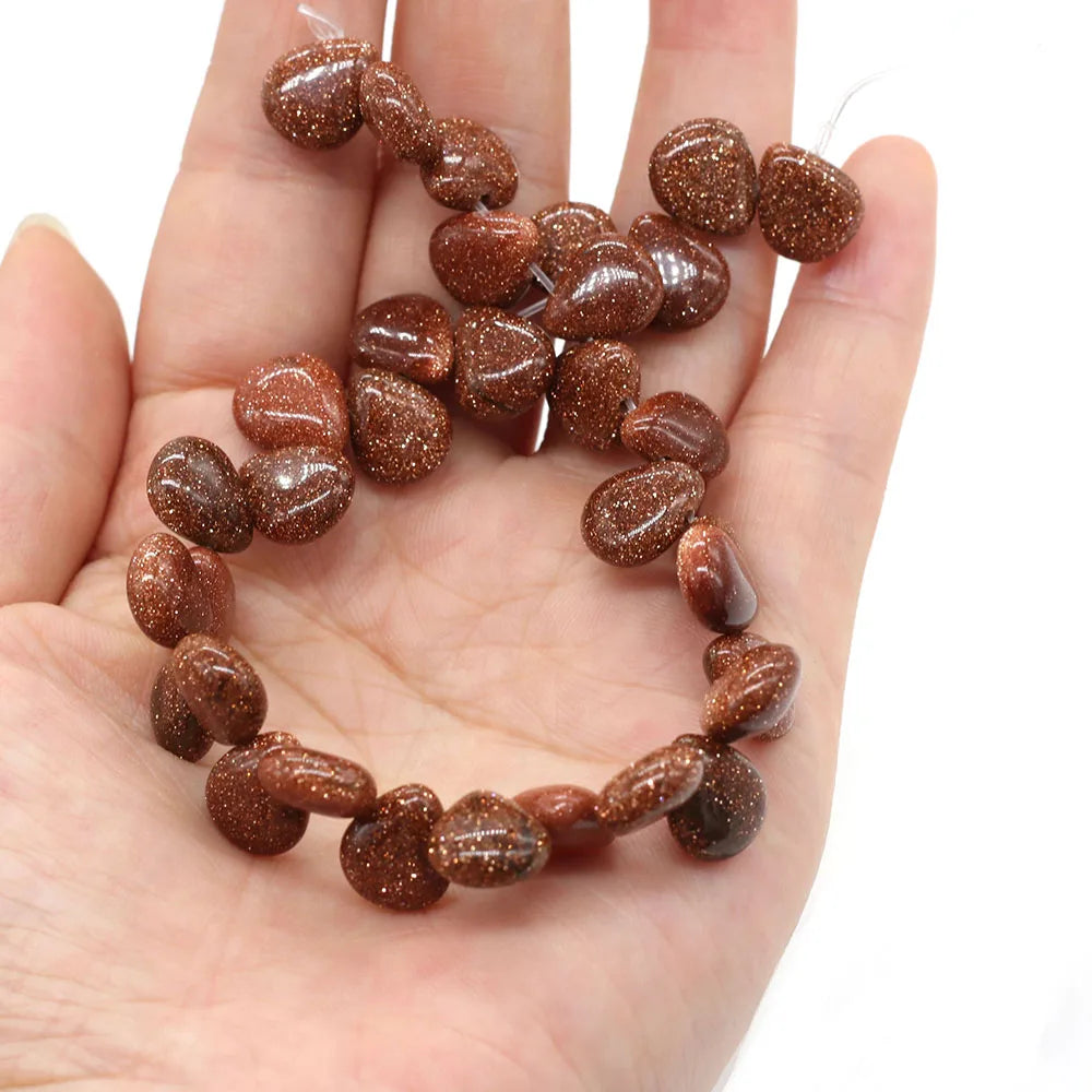100% Natural Stone Bead Drop Shape India Agates/Quartzs Bead for Fine Jewelry Accessories Making Women Bracelet Necklace