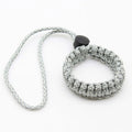 Outdoor Survival Bracelet & Camera Wrist Strap - Paracord Braided Cord Pendant, Universal Wrist-Mounted Braided Paracord