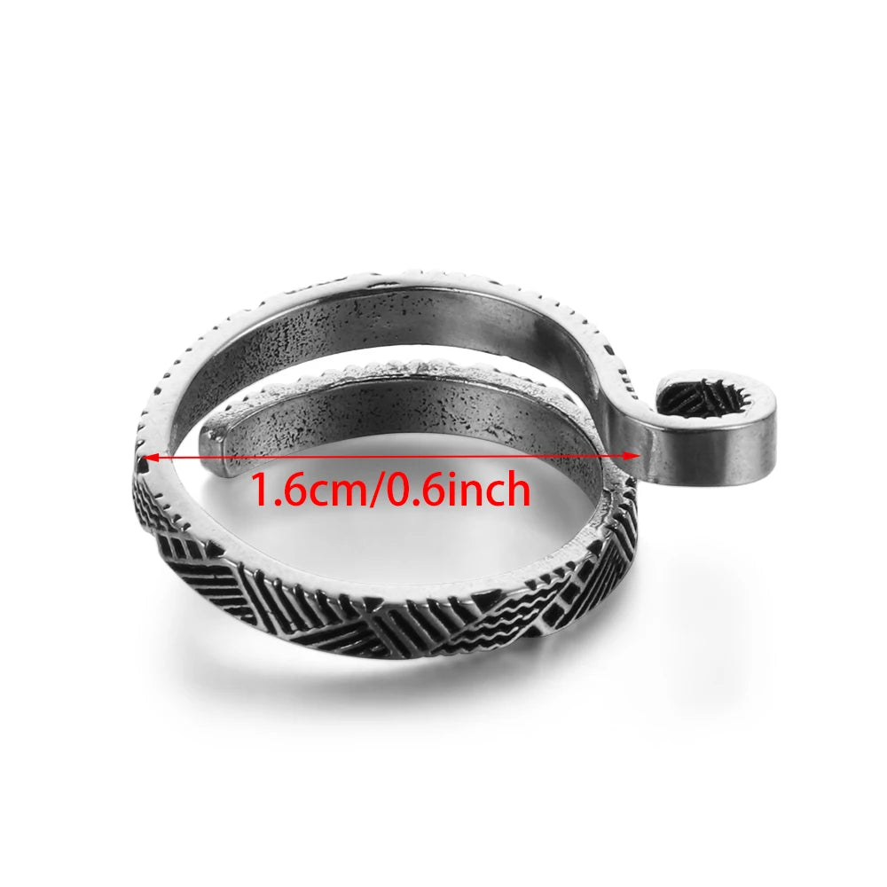 1Pc DIY Multi Style Ring Knitting Loop Crochet Tool Fish Knitting Ring Finger Wear Thimble Yarn Adjustable Open Fingering Tools