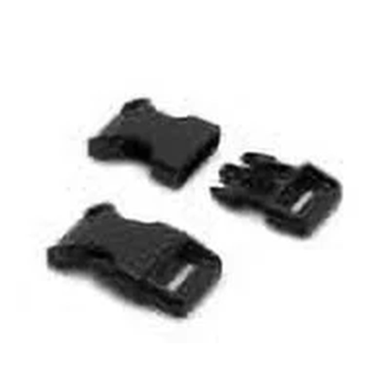 (3 Pack)  5/8" Black Parachute Buckles for Crafting or Replacement, 2 Count