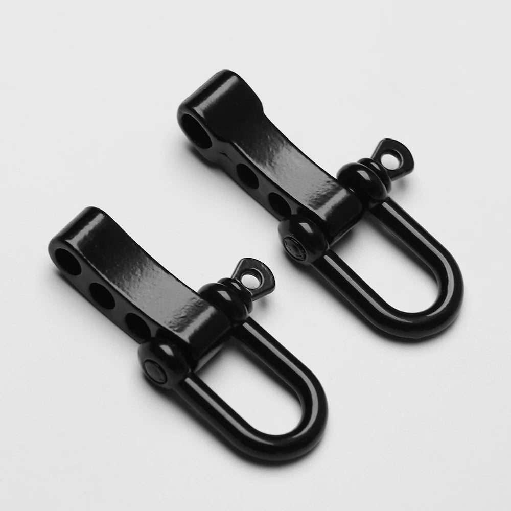 1 PC Black U Anchor Shackle Screw Pin Paracord Bracelet Buckle Paracord Bracelet Accessories Outdoor Tool Survival Rope Fittings