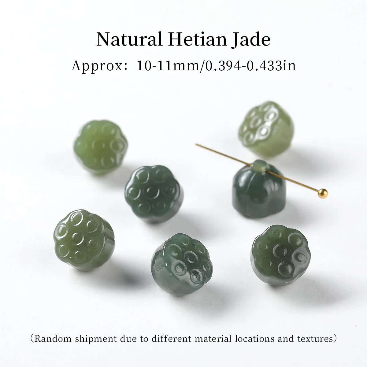 1Pc Natural Stone Hetian Jade Carved Bead Pixiu Buddha Bead Supplies for Jewelry Making DIY Bracelet Necklace Accessories