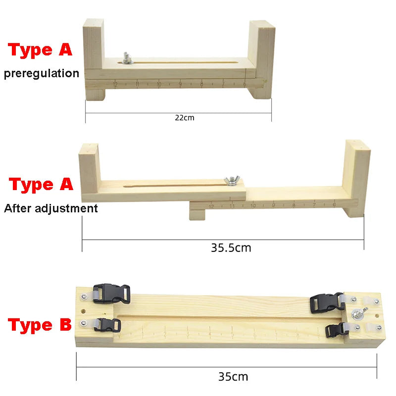 Wood Paracord Jig Adjustable Length Paracord Jig Bracelet Maker DIY Hand Knitting Bracelets Necklaces