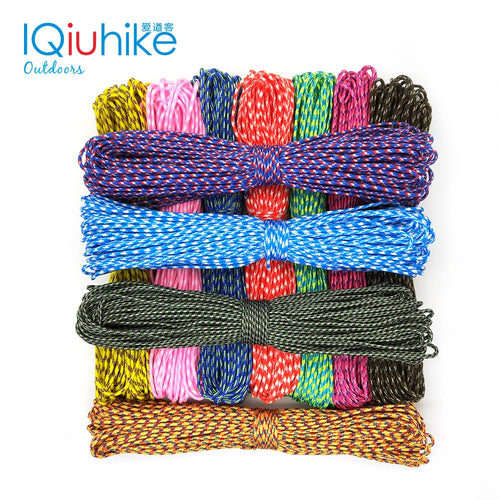 100 Colors Paracord 31meters 100FT,50FT,25FT Dia 2mm one stand Cores for Survival Parachute Cord Lanyard Camping Climbing Rope