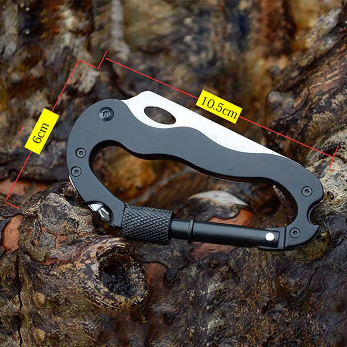 Multifunctional Self Defense Tools Climbing Carabiner Security Hook Gear Buckle Outdoor Safety Defensa Personal Tactical Knife