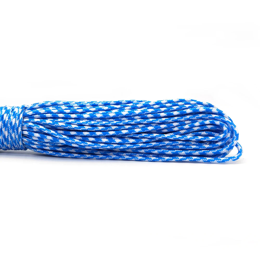 2mm Paracord  25FT 100FT Rope 1 Strand Paracorde Outdoor Survival Equipment Clothesline DIY Bracelet Wholesale