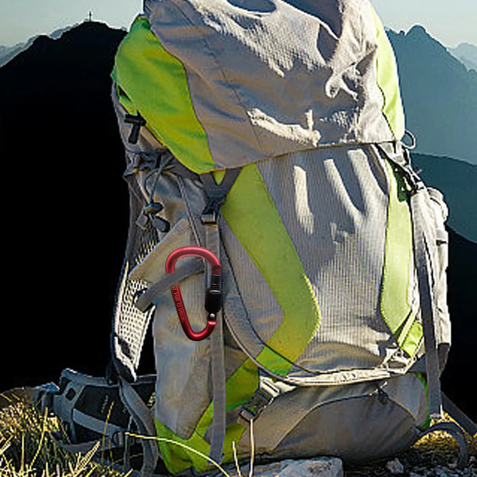 Portable Aluminum Alloy Guyline Tensioner Rope Tightener D Ring Paracord Tensioner for Outdoor Camping Tent Accessories