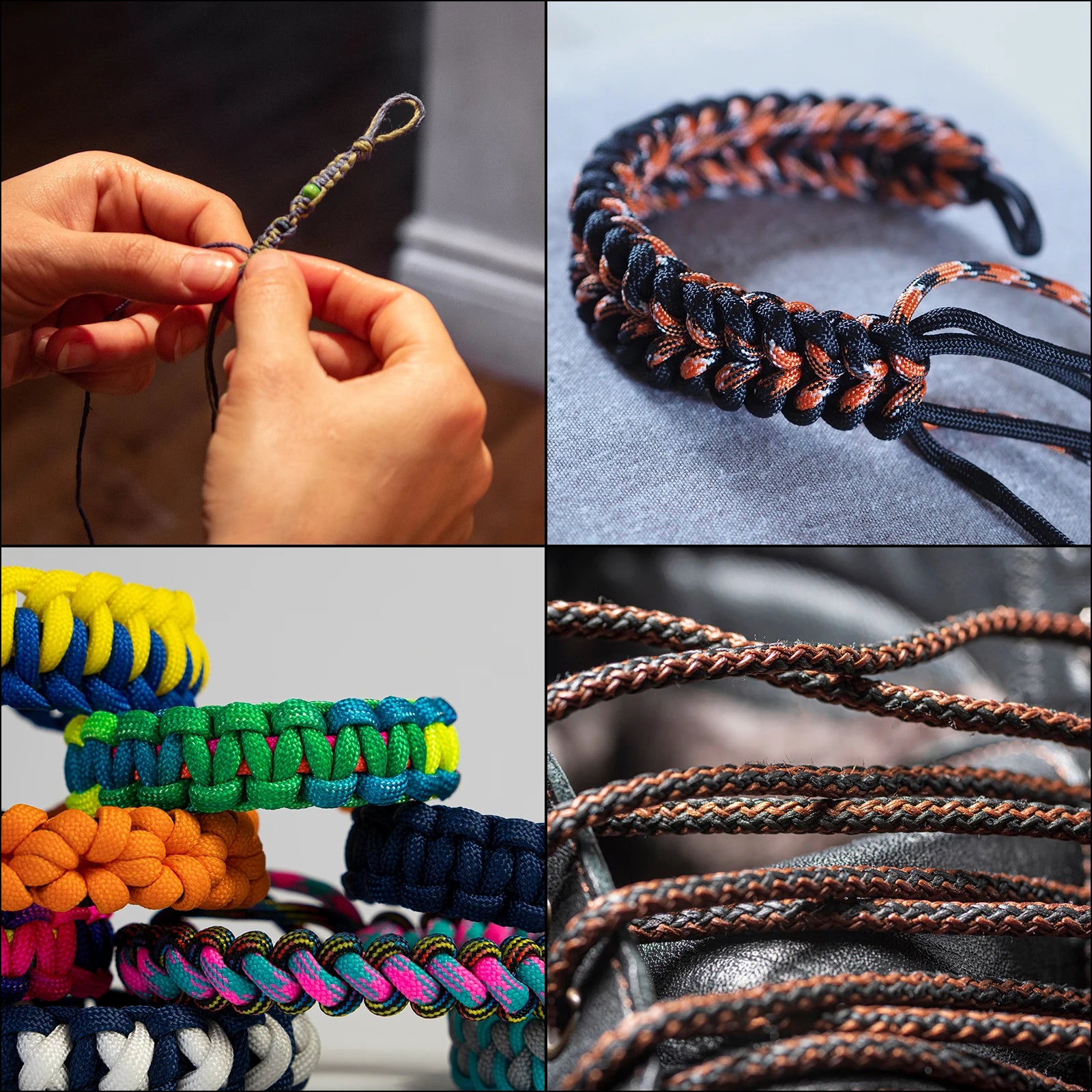 Paracord Micro Cord Rope 100 LB Polyester Braided Cord Spool for Camping Outdoor Jewelry Bracelet 1.18mm x 164 Feet