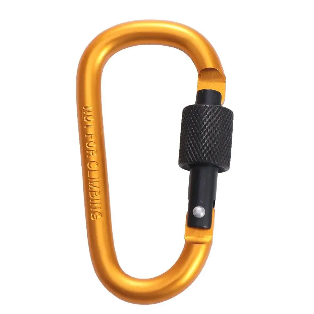 Carabiner D Shape Carabiners Camping Karabiners Keychain Fishing Carbin Buckle Carabiner Clip Tourist Hooks Water Cup Buckle