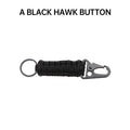 Paracord Survival Bracelet Keychain Handwoven Wrist Strap for Hiking and Camping Backpack - 1 or 20 Pack