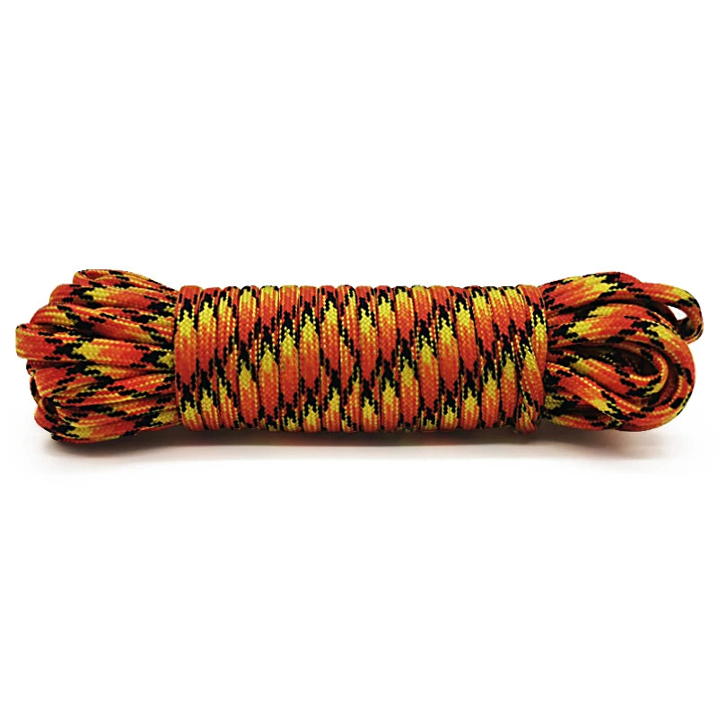 7 Cores 550 Paracord Cord 5 15 30 M Dia.4mm For Outdoor Camping Survival Lanyard Parachute Rope Hiking Tent Accessories