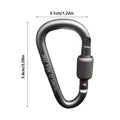 Portable Aluminum Alloy Guyline Tensioner Rope Tightener D Ring Paracord Tensioner for Outdoor Camping Tent Accessories