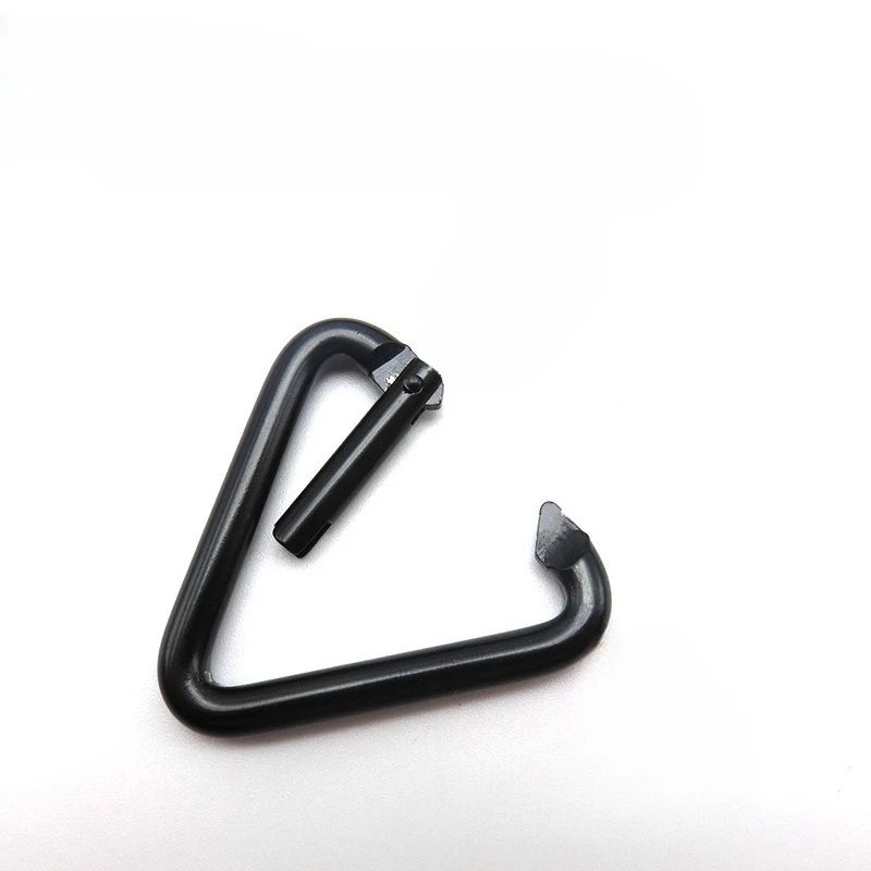 5pcs Camping Triangle Carabiner Portable Triangle Carabiner Ring Lightweight Small Carabiner Clips Fishing Climbing Acessories