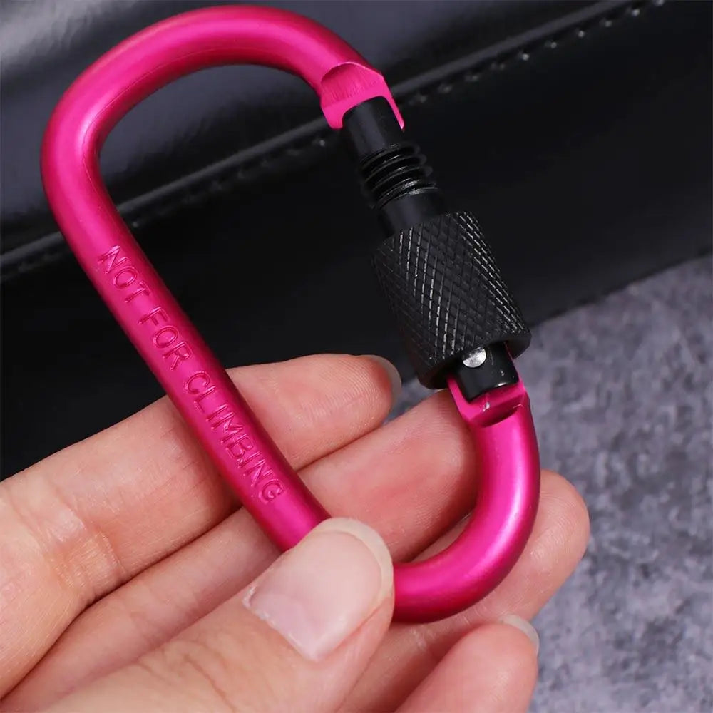 Carabiner D Shape Carabiners Camping Karabiners Keychain Fishing Carbin Buckle Carabiner Clip Tourist Hooks Water Cup Buckle