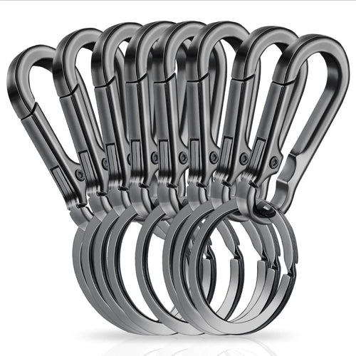 Carabiner Clip Keychain Metal Carabiner Shape Key Ring Keyring Key Holder Clips Hook Holder Organizer for Car Keys Finder f