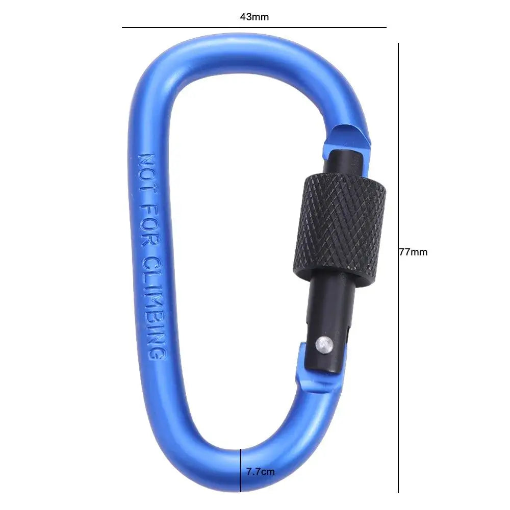 Carabiner D Shape Carabiners Camping Karabiners Keychain Fishing Carbin Buckle Carabiner Clip Tourist Hooks Water Cup Buckle