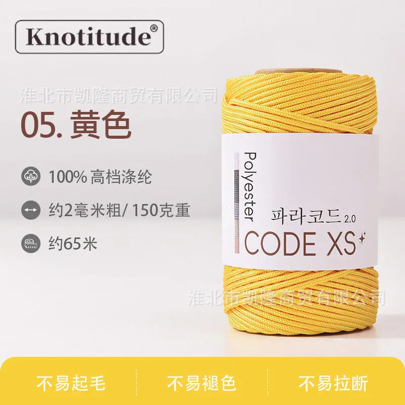 2mm Paracord 65meters Outdooring & Bracelet Making Cord High Strength Camping Rope Survival Parachute Cord