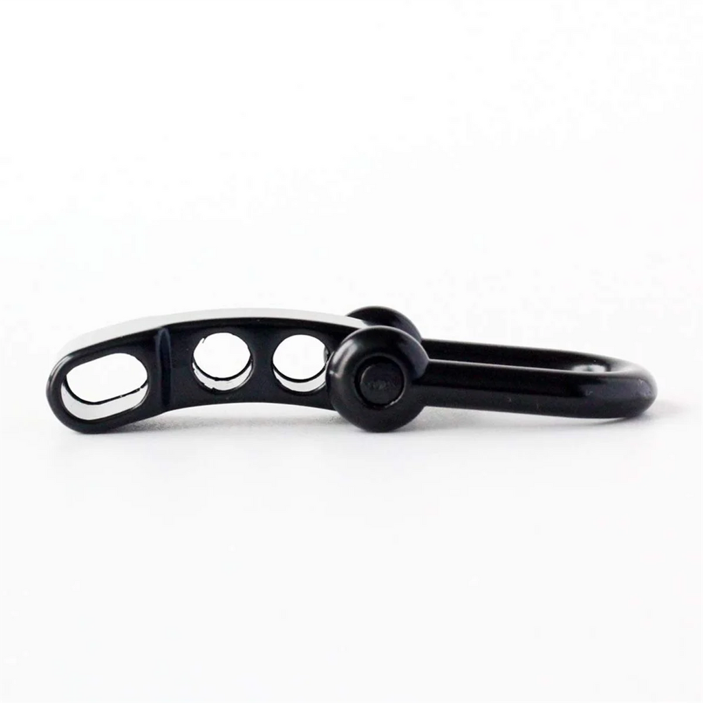 10Pcs Paracord Bracelet Shackle Buckle, Bow Anchor Shackle Clasp D Shackle Clip Adjustable for Survival Bracelet Black