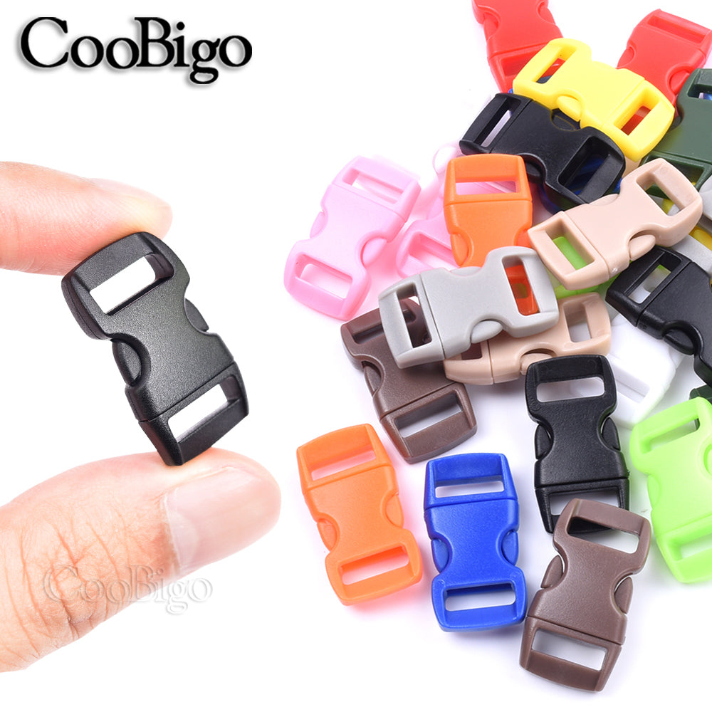 12pcs Paracord Bracelet Buckle Clip Side Release Buckles for Jewelry Making Outdoor Sport Wristband DIY Craft Accessories 10mm