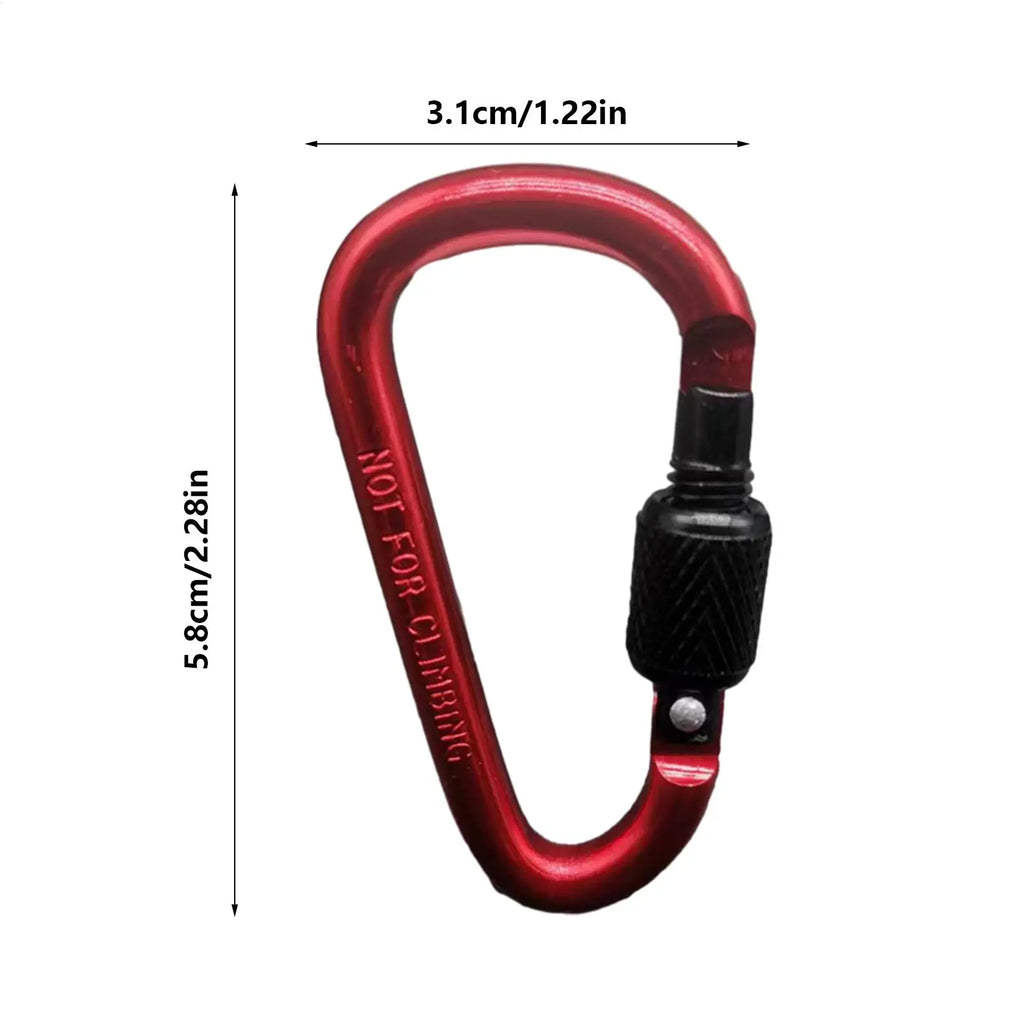 Portable Aluminum Alloy Guyline Tensioner Rope Tightener D Ring Paracord Tensioner for Outdoor Camping Tent Accessories