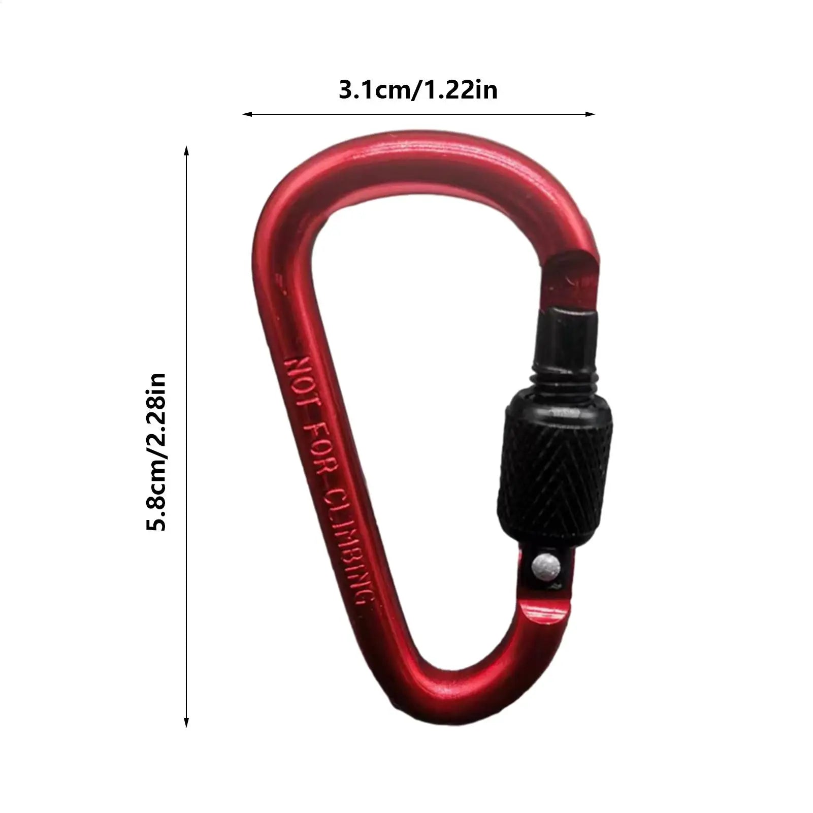 Portable Aluminum Alloy Guyline Tensioner Rope Tightener D Ring Paracord Tensioner for Outdoor Camping Tent Accessories