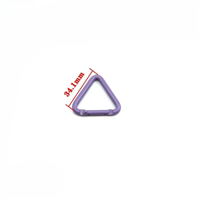 5pcs Camping Triangle Carabiner Portable Triangle Carabiner Ring Lightweight Small Carabiner Clips Fishing Climbing Acessories