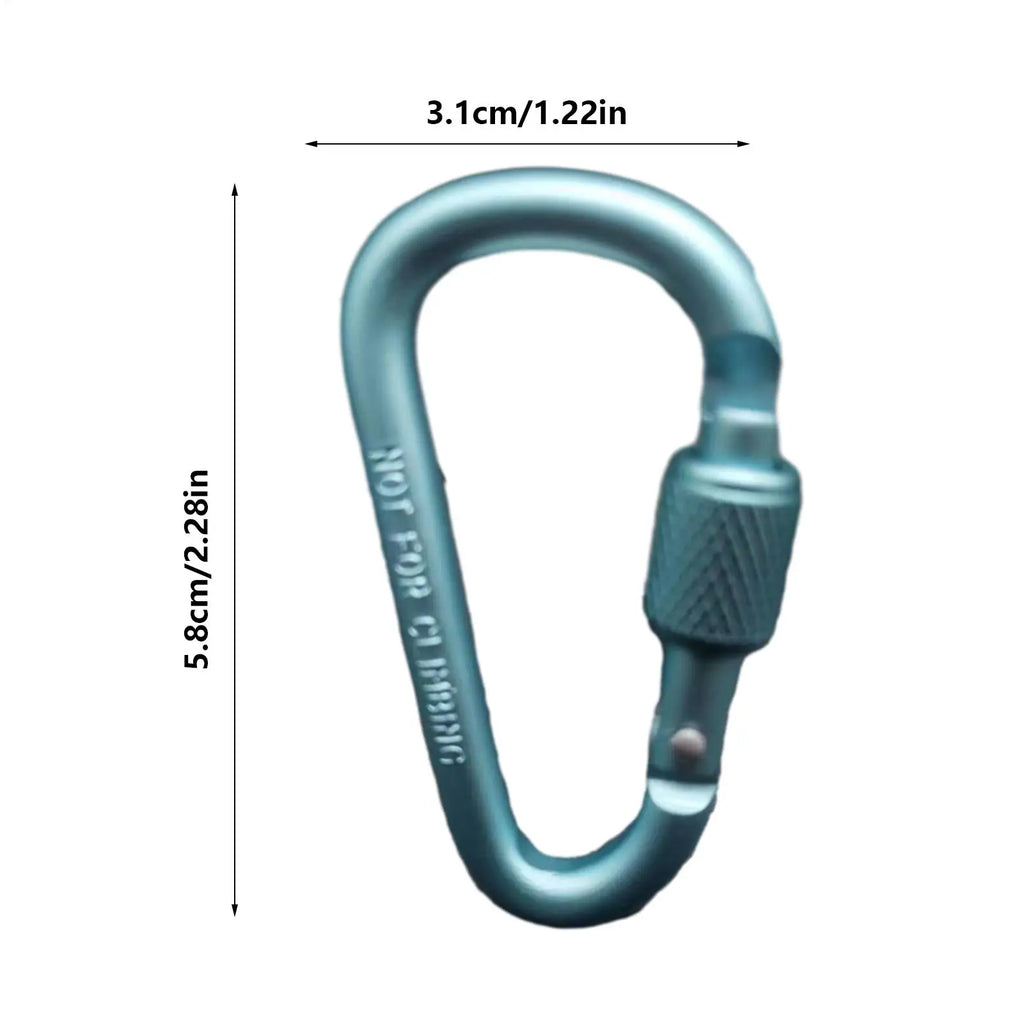 Portable Aluminum Alloy Guyline Tensioner Rope Tightener D Ring Paracord Tensioner for Outdoor Camping Tent Accessories